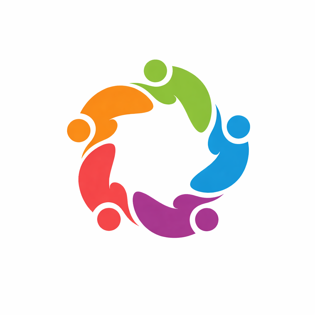 Logo Union Mozaïc représentant une communauté humaine diversifiée et interconnectée